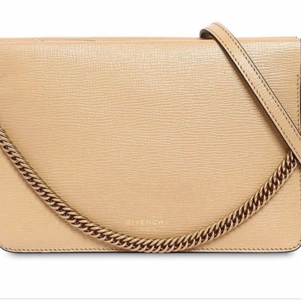 Givenchy - Cross3 Crossbody Bag - Neutral Tan Leather Crossbody with Gold Chain